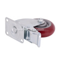 4 Inch PVC Wheel Caster With Brake